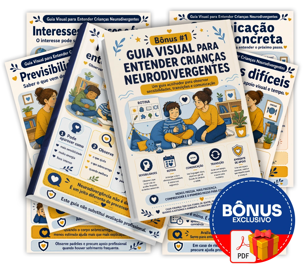 Bônus 1: Guia Visual para Entender Crianças Neurodivergentes