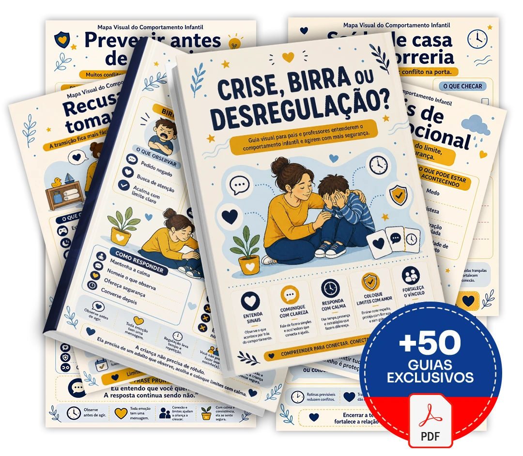 Mapa Visual do Comportamento Infantil com 50 guias exclusivos